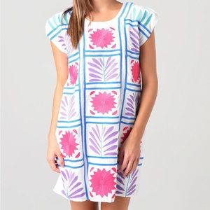 J Marie Colorful Floral Midi Dress